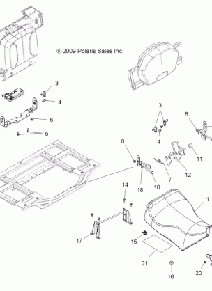 BODY SEAT OPERATOR - A10TN55AL / AX (49ATVSEAT10SP550X2)