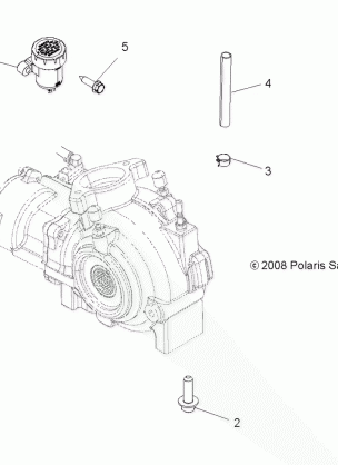 DRIVE TRAIN GEARCASE MOUNTING FRONT - A10TN55AL / AX (49ATVGEARCASEMTG09SPXP550)