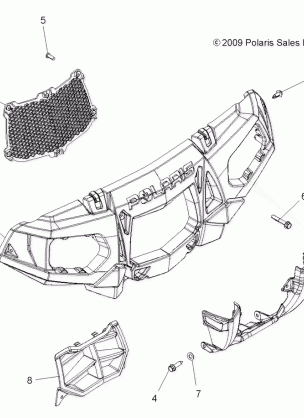 BODY FRONT BUMPER and MOUNTING - A10TN55AL / AX (49ATVBUMPER10SPXPX2550)