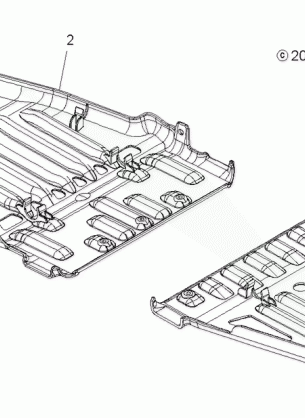 BODY SKID PLATES - A10ZN85AL / AQ / AX (49ATVSKIDPLATE09SPXP550)