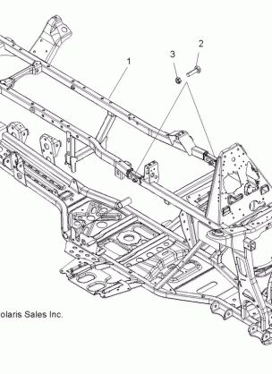 CHASSIS FRAME - A10DH50FX (49ATVFRAME08SPTRG800I)