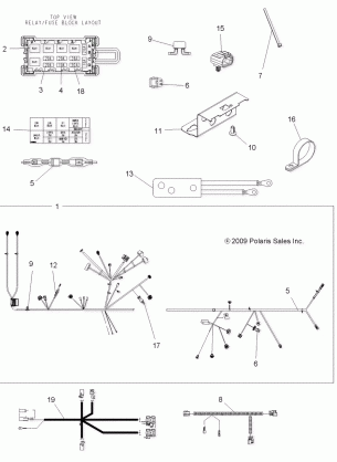 ELECTRICAL HARNESS - A10ZX55AL / AT / AX (49ATVHARNESS10SPEPS550)