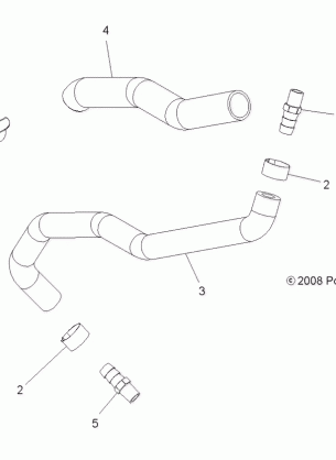 ENGINE COOLING BYPASS - A10ZX85AK / AL / AS / AT / AX (49ATVCOOLBYPASS09SPXP850)
