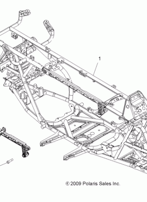 CHASSIS MAIN FRAME - A10DX55AL / AF (49ATVFRAME10SPTRGEPS)