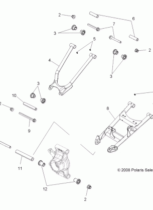 SUSPENSION REAR - A10DX85AL / AF (49ATVSUSPRR10SP550X2)