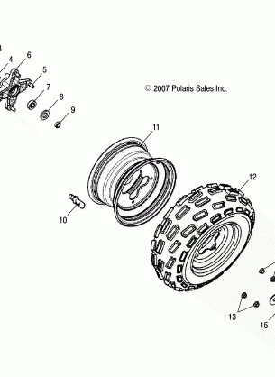 WHEELS FRONT - A10PB20AB / AD (49ATVWHEELFRT08PHX)