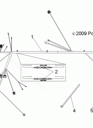 ELECTRICAL WIRE HARNESS - A10EA32FA (49ATVHARNESS10BOSSI)