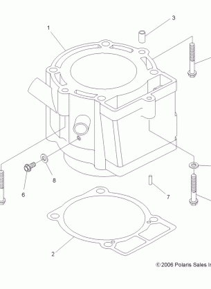 ENGINE CYLINDER - A10GJ45AA (49ATVCYLINDER07OUT525)