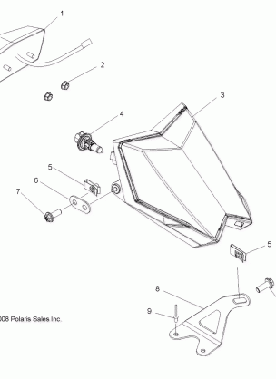 ELECTRICAL HEADLIGHTS and TAILLIGHTS and BULBS - A10GJ45AA (49ATVHEADLIGHT09OUT450)