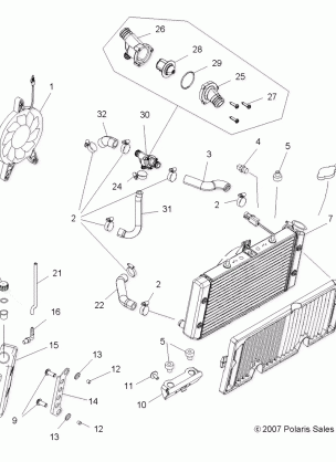 ENGINE COOLING SYSTEM - A10GJ45AA (49ATVCOOL09OUT525)