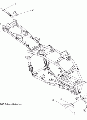 CHASSIS BUMPER and GRAB BAR - A09GJ45AA (49ATVBUMPER09OUT450)