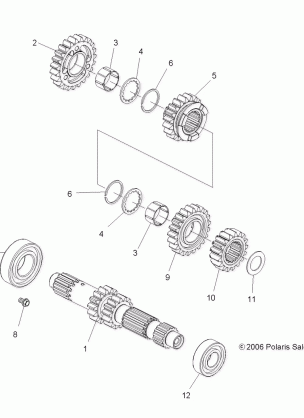 DRIVE TRAIN TRANSMISSION - A09GJ45AA (49ATVTRANSMISSION07OUT525)