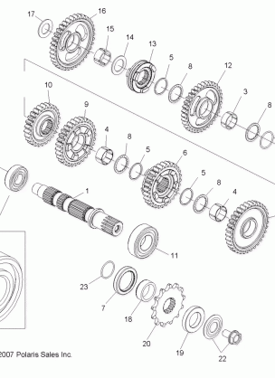 DRIVE TRAIN TRANSMISSION 2 - A09GJ45AA (49ATVTRANSMISSION208OUT525S)