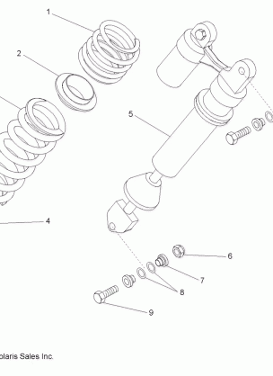 SUSPENSION REAR SHOCK MOUNTING - A09GJ45AA (49ATVSHOCKMTG08OUT525S)