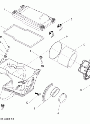 ENGINE AIR INTAKE SYSTEM - A09GJ45AA (49ATVAIRBOX08OUT525S)