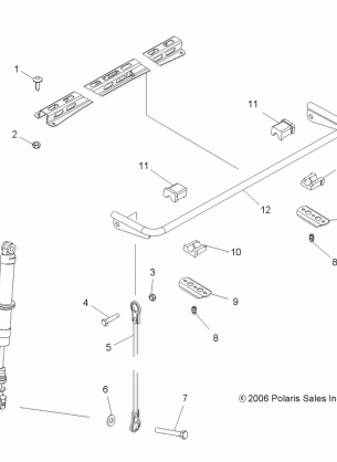 SUSPENSION REAR SWAY BAR ASM. - A09GP52AA (49ATVTORSIONOUTLAW)