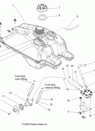 BODY FUEL SYSTEM - A09GJ45AA (49ATVFUEL09OUT525)