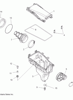 ENGINE AIR INTAKE SYSTEM - A09GP52AA (49ATVAIRBOX08OUT525)