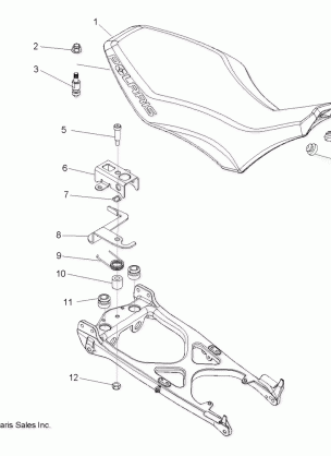 BODY SEAT - A09GJ45AA (49ATVSEAT09OUT450)