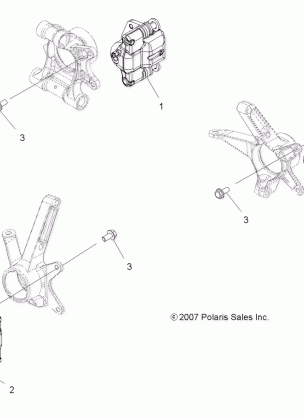 BRAKES BRAKE CALIPER MOUNTING - A09LB27AA (49ATVCALIPERMTG08SP300)