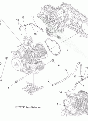 ENGINE MOUNTING - A09LH27AX / AZ (49ATVENGINEMTG08SP300)