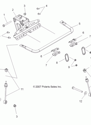 SUSPENSION TORSION BAR - A09LB27AA (49ATVTORSION09HAWK)