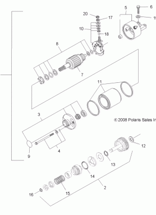 ENGINE STARTING SYSTEM - A09LH46AQ / AX / AZ (49ATVSTARTER09SP400)