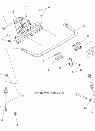 SUSPENSION TORSION BAR - A09LH46AQ / AX / AZ (49ATVTORSION08SP400)