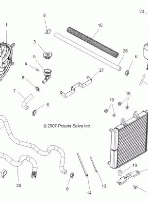 ENGINE COOLING SYSTEM (Built 4 / 06 / 09 and Before) - A09MN50AN / AX (49ATVCOOL08SP500)