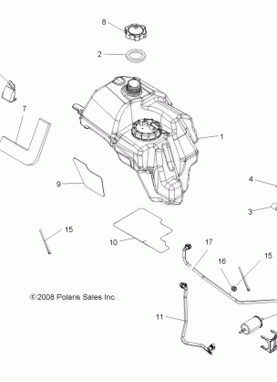 BODY FUEL TANK ASM. - A09MN50ET (49ATVFUEL09SP500TR)