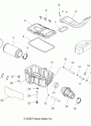 ENGINE AIR INTAKE SYSTEM - A09MN50ET (49ATVAIRBOX09SP500TR)