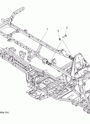 CHASSIS FRAME - A09TN50AX / AZ (49ATVFRAME08SPX25)