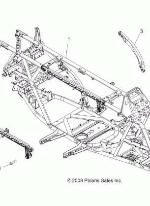 CHASSIS MAIN FRAME - A09ZN55AL / AQ / AS / AT / AX (49ATVFRAME09SPXP550)