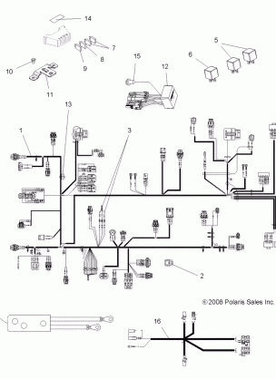 ELECTRICAL HARNESSES - A09TN76AL / AX / AZ (49ATVHARNESS09SPX2800AL)