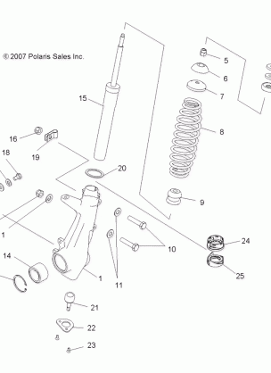 SUSPENSION FRONT STRUT - A09TN76AL / AX / AZ (49ATVSTRUT09SPX2800)