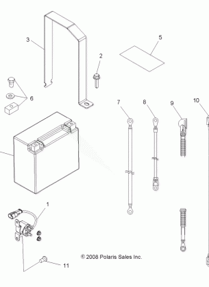 ELECTRICAL BATTERY - A09ZN55AL / AQ / AS / AT / AX (49ATVBATTERY09SPXP550)