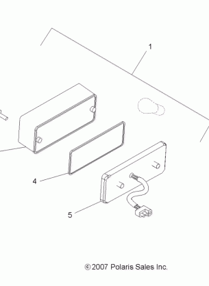 ELECTRICAL TAILLIGHT - A09BG50AA (49ATVTAILLAMPS08SCRAM)