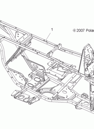 CHASSIS FRAME - A09BG50AA (49ATVFRAME08SCRAM)