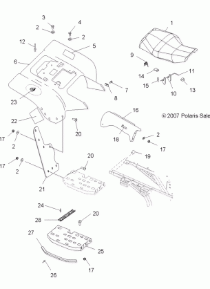 BODY REAR CAB - A09BG50AA (49ATVCABRR08SCRAM)