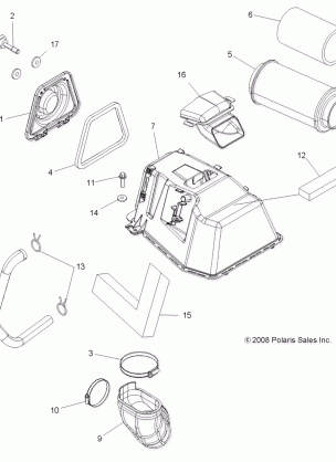 ENGINE AIR INTAKE - A09ZN85 / 8X ALL OPTIONS (49ATVAIRINTAKE09SPXP550)