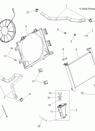 ENGINE COOLING SYSTEM - A09ZN85 / 8X ALL OPTIONS (49ATVCOOL09SPEPS850)