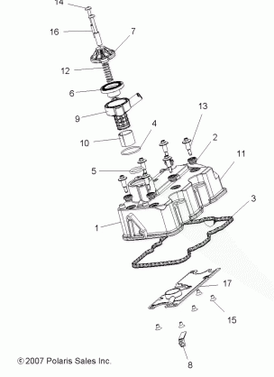 ENGINE VALVE COVER - A09ZN85 / 8X ALL OPTIONS (49ATVVALVE09Q60)