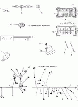 ELECTRICAL HARNESS - A09ZN85FL / 8CFL (49ATVHARNESS09SPXP850FL)