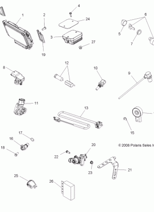 ELECTRICAL SWITCHES SENSORS ECU and CONTROL MODULES - A09ZX85FS / CFS (49ATVSWITCHES09SPXP850I)