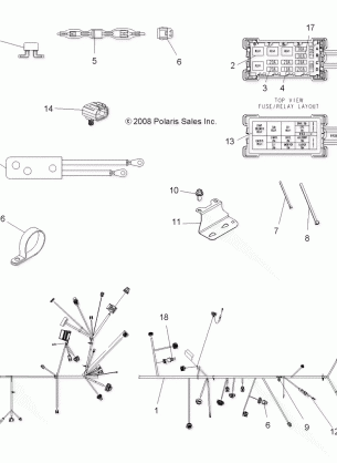 ELECTRICAL HARNESS - A09ZX85FS / CFS (49ATVHARNESS09SPXP850I)