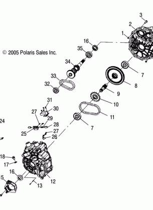 DRIVE TRAIN MAIN GEARCASE - A09BG50FA (4999201549920154C09)