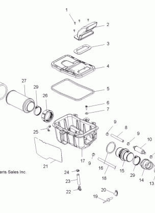 ENGINE AIR INTAKE SYSTEM - A09BG50FA (49ATVAIRBOX08SCRAM)