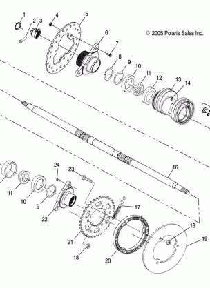 DRIVE TRAIN REAR AXLE and HOUSING - A09BG50FA (4999201549920154C03)