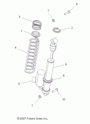 SUSPENSION REAR SHOCK - A09BG50FA (49ATVSHOCKRR09SCRAM)