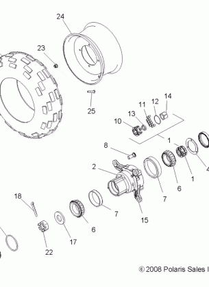 WHEEL FRONT - A09BG50FA (49ATVWHEELFRT08SCRAMINTL)